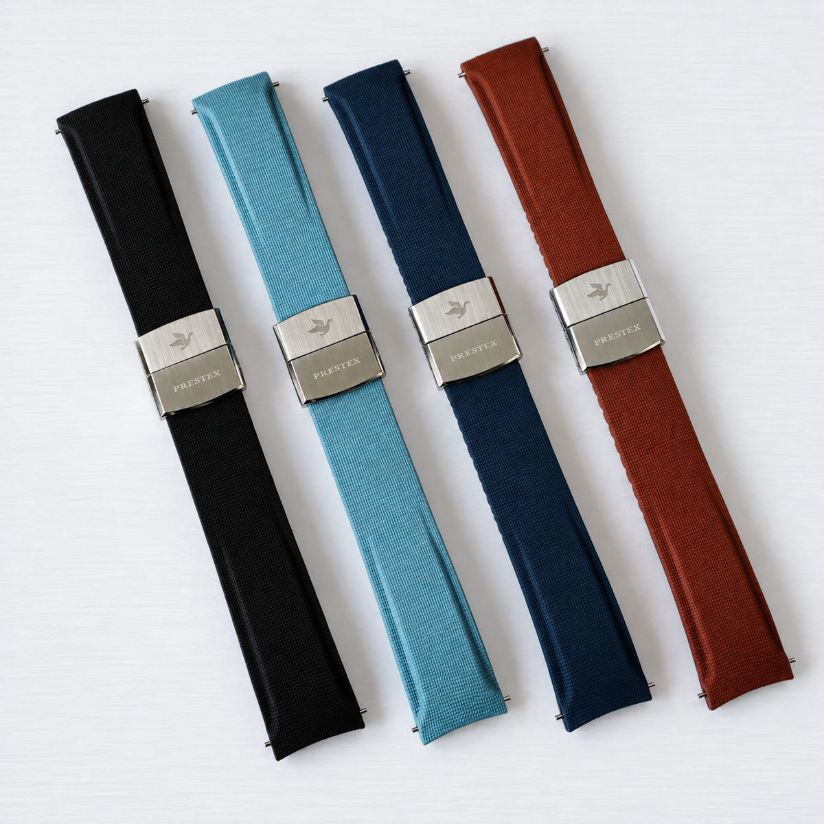 
                  
                    Prestex Marcato 20mm Rubber Strap with Tension Sprung Double Clasp
                  
                