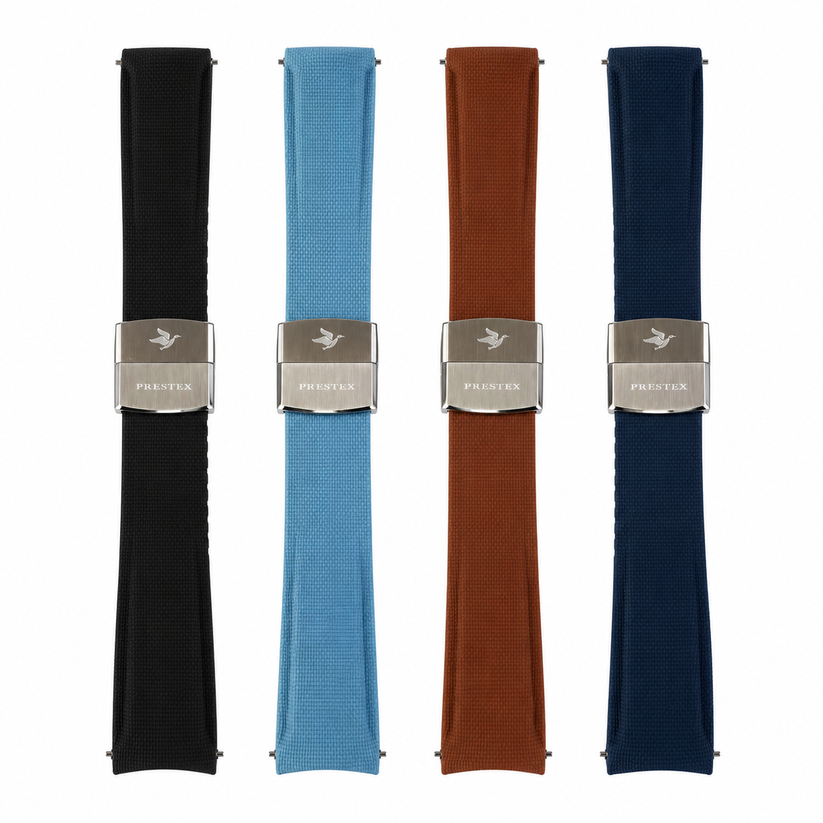 
                  
                    Prestex Rubber Strap with Tension Sprung Double Clasp
                  
                