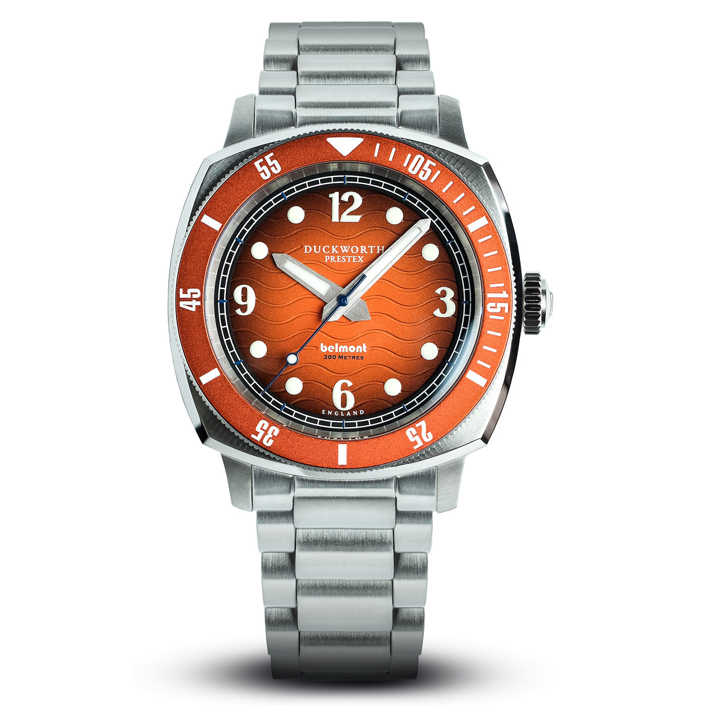 Prestex Belmont Orange Dial Bracelet Watch